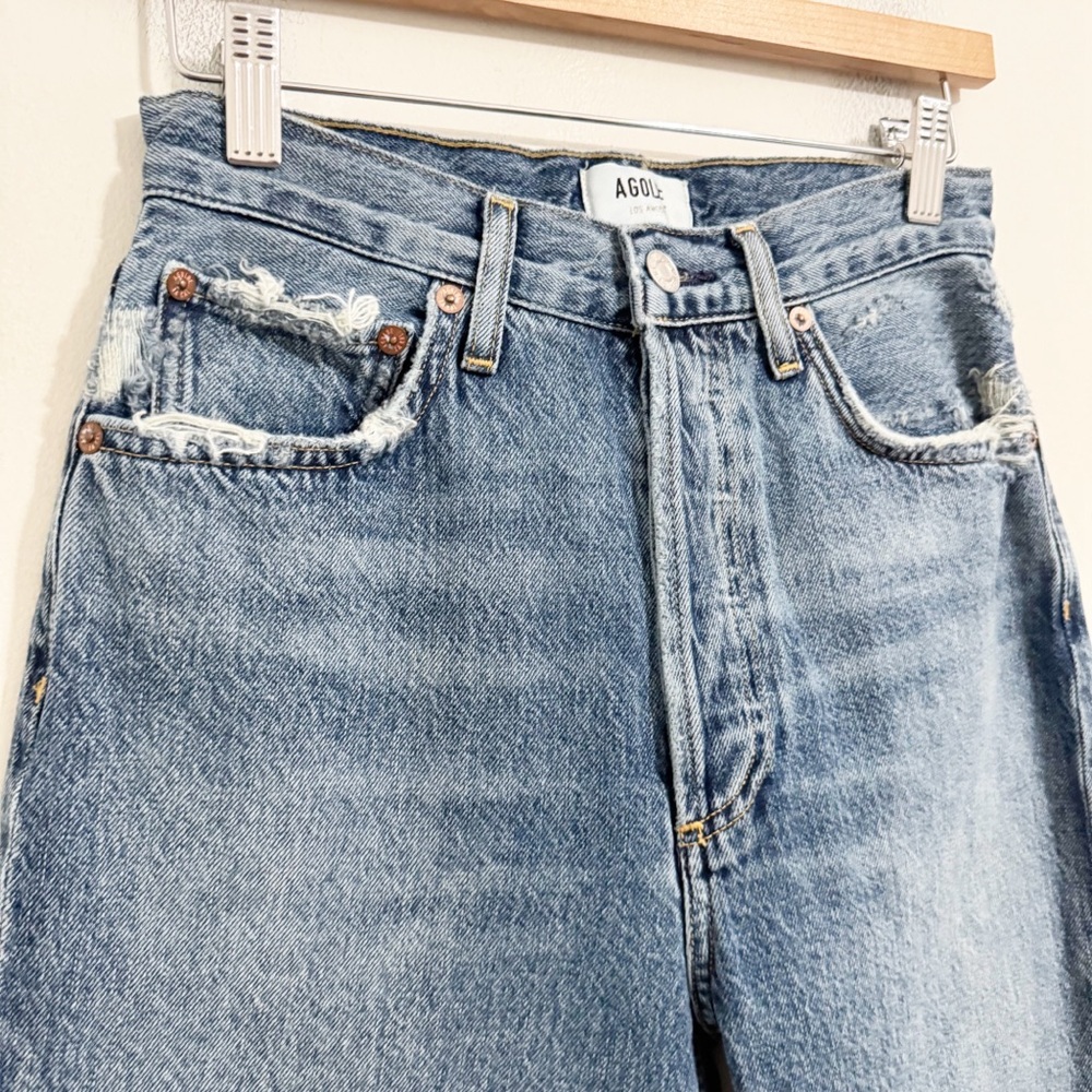 Agolde Blue Ankle & Cropped Jeans 100% Cotton - Picture 4 of 13
